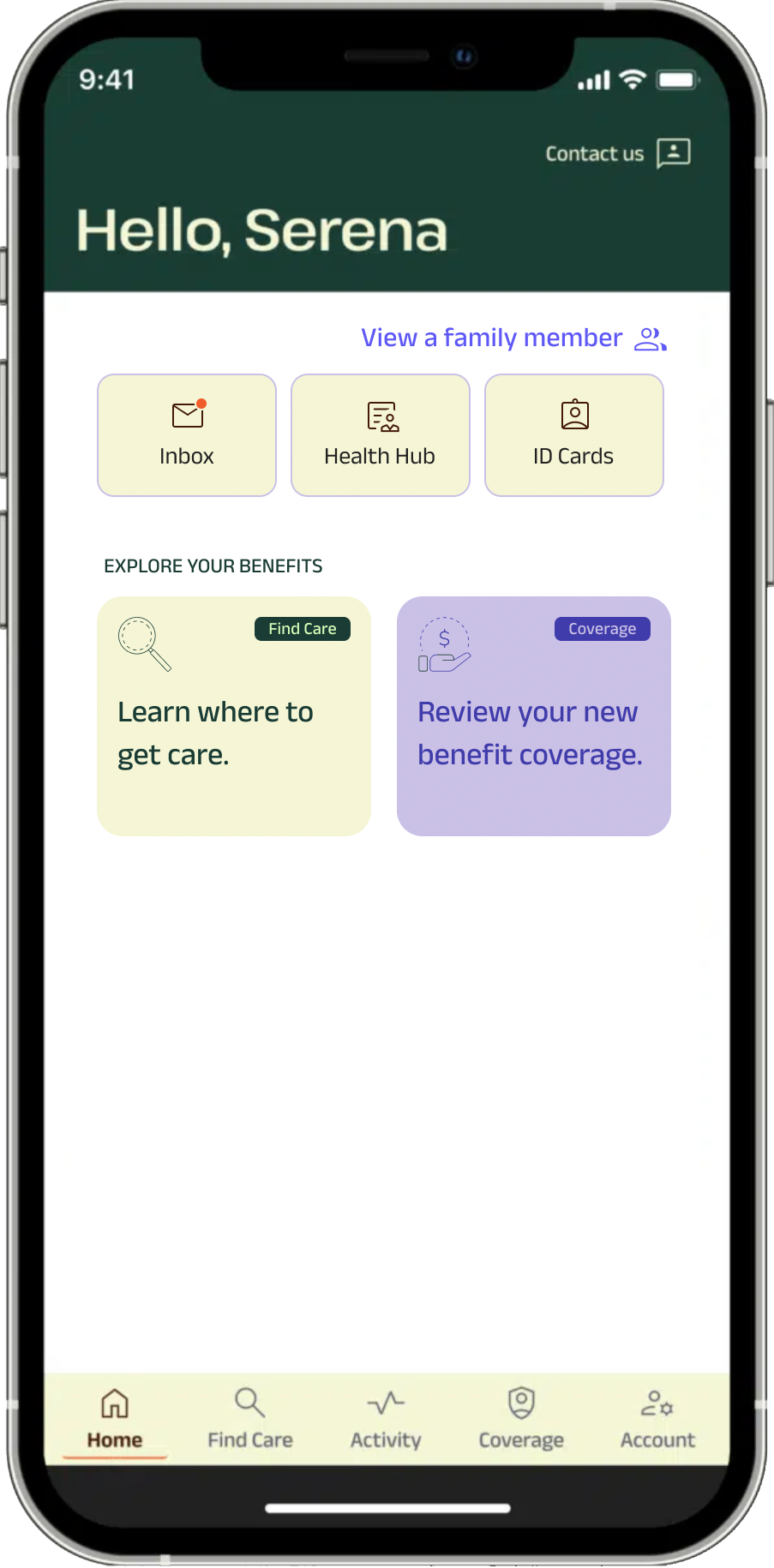 Centivo app screen shot